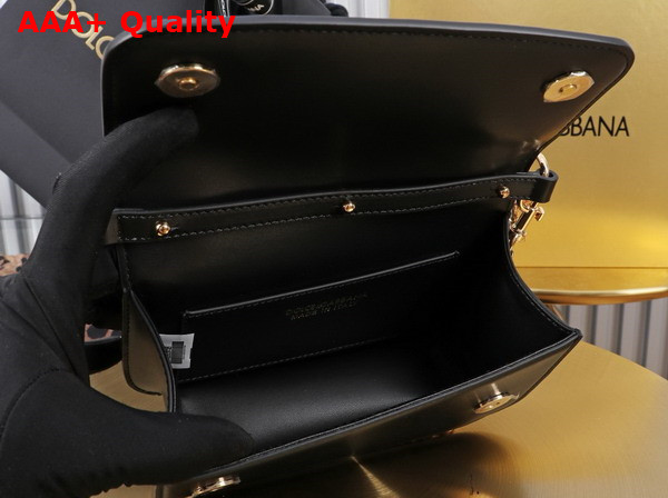 Dolce Gabbana 35 Crossbody Bag in Black Calfskin Replica