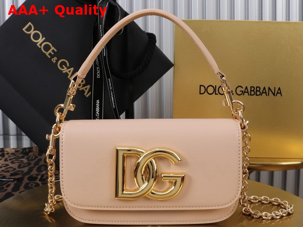 Dolce Gabbana 35 Crossbody Bag in Pink Calfskin Replica