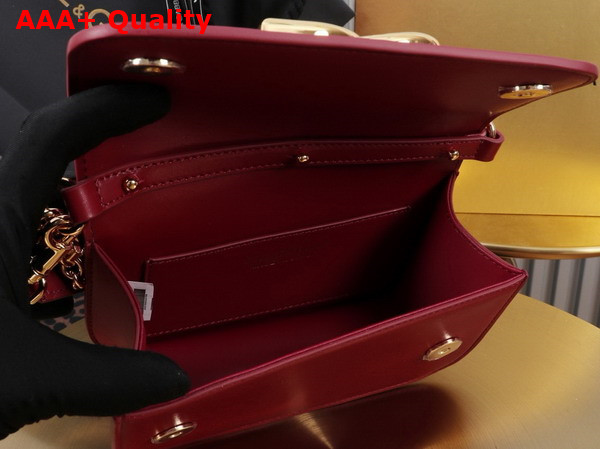Dolce Gabbana 35 Crossbody Bag in Red Calfskin Replica