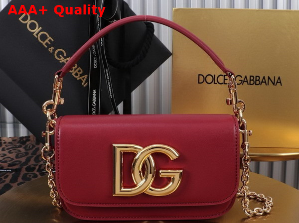 Dolce Gabbana 35 Crossbody Bag in Red Calfskin Replica