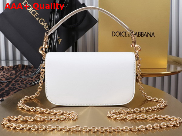 Dolce Gabbana 35 Crossbody Bag in White Calfskin Replica