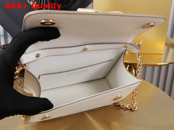 Dolce Gabbana 35 Crossbody Bag in White Calfskin Replica