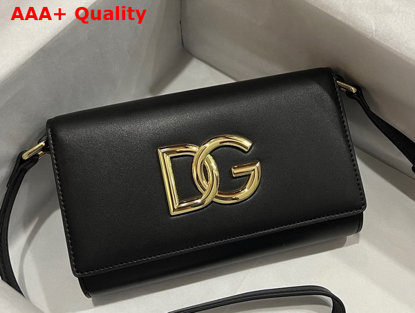 Dolce Gabbana Calfskin 3 5 Clutch Black Replica