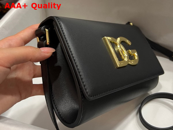 Dolce Gabbana Calfskin 3 5 Clutch Black Replica