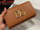 Dolce Gabbana Calfskin 3 5 Clutch Brown Replica