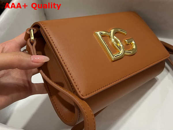 Dolce Gabbana Calfskin 3 5 Clutch Brown Replica