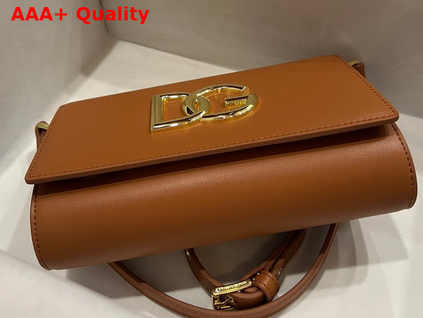 Dolce Gabbana Calfskin 3 5 Clutch Brown Replica