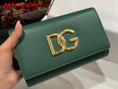 Dolce Gabbana Calfskin 3 5 Clutch Green Replica