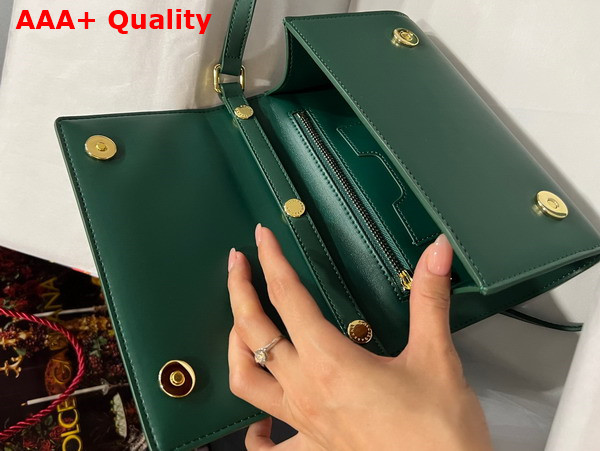 Dolce Gabbana Calfskin 3 5 Clutch Green Replica