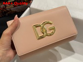 Dolce Gabbana Calfskin 3 5 Clutch Light Pink Replica