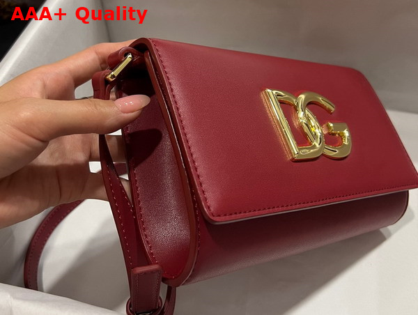 Dolce Gabbana Calfskin 3 5 Clutch Red Replica
