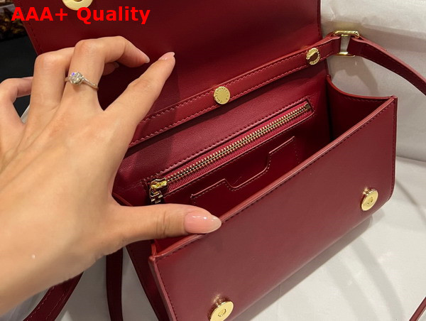 Dolce Gabbana Calfskin 3 5 Clutch Red Replica