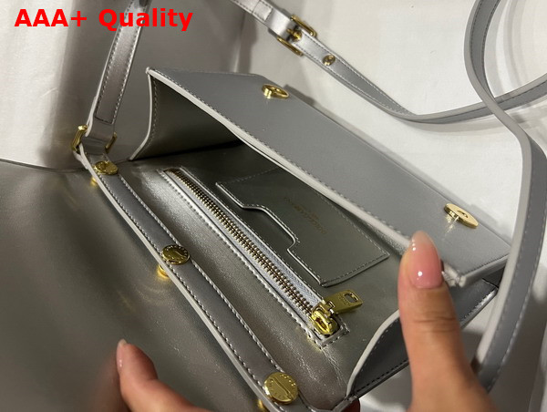Dolce Gabbana Calfskin 3 5 Clutch Silver Replica