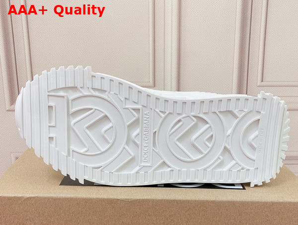 Dolce Gabbana Calfskin NS1 Sneakers with DG Logo White Replica