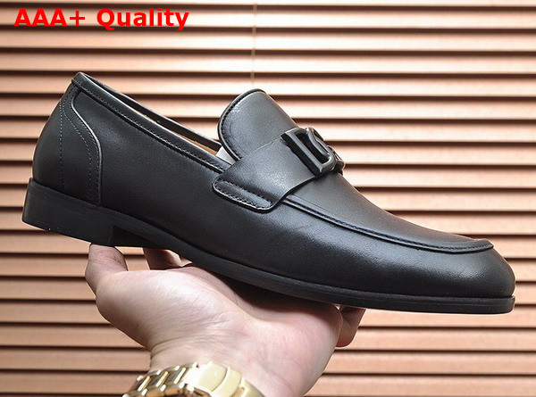 Dolce Gabbana Calfskin Slippers in Black for Men Replica
