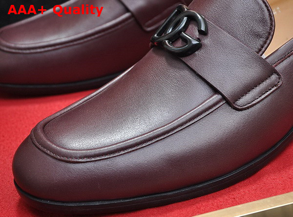 Dolce Gabbana Calfskin Slippers in Brown for Men Replica