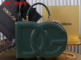 Dolce Gabbana DG Logo Bag Box Handbag in Green Calfskin Replica