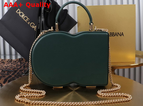Dolce Gabbana DG Logo Bag Box Handbag in Green Calfskin Replica