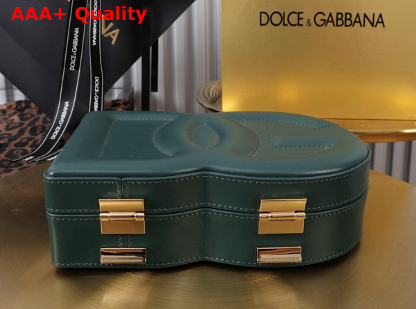 Dolce Gabbana DG Logo Bag Box Handbag in Green Calfskin Replica