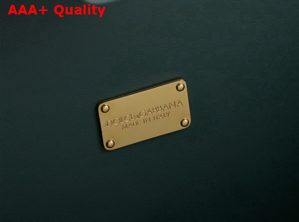 Dolce Gabbana DG Logo Bag Box Handbag in Green Calfskin Replica