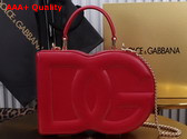 Dolce Gabbana DG Logo Bag Box Handbag in Red Calfskin Replica