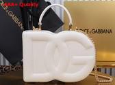 Dolce Gabbana DG Logo Bag Box Handbag in White Calfskin Replica