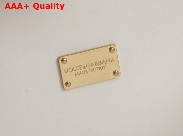 Dolce Gabbana DG Logo Bag Box Handbag in White Calfskin Replica