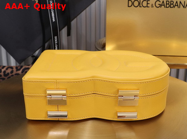 Dolce Gabbana DG Logo Bag Box Handbag in Yellow Calfskin Replica