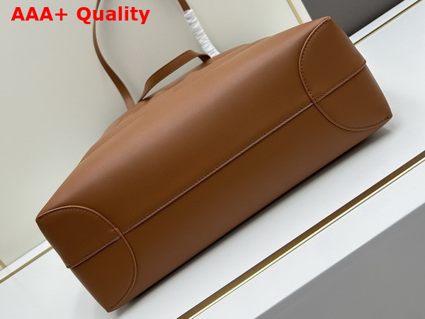 Dolce Gabbana Medium Calfskin DG Logo Bag Shopper in Brown Replica
