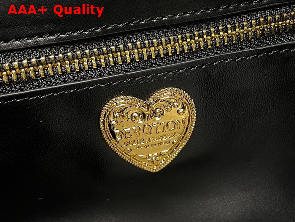 Dolce Gabbana Medium Devotion Bag in Patchwork Denim and Plain Calfskin Denim Replica