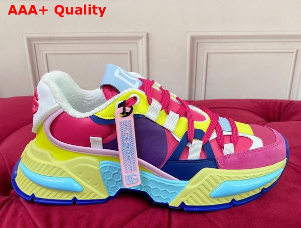 Dolce Gabbana Mixed Material Airmaster Sneakers Multicolor Replica