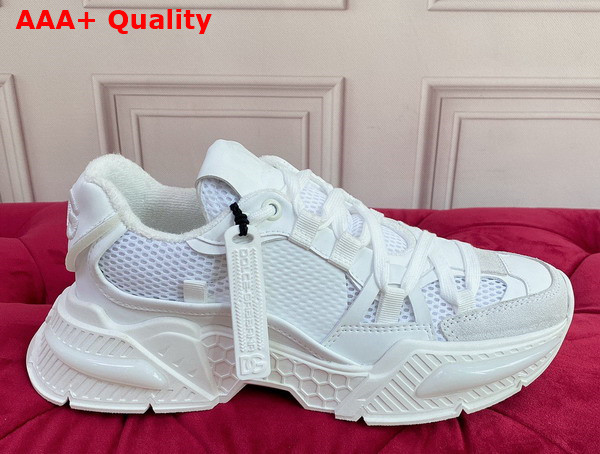 Dolce Gabbana Mixed Material Airmaster Sneakers White Replica