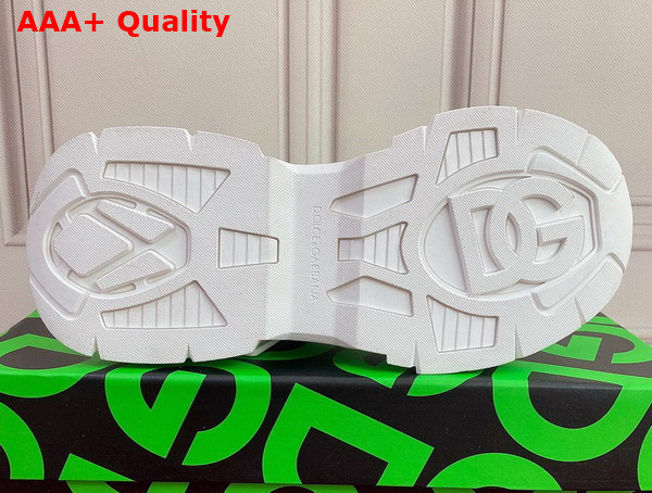 Dolce Gabbana Mixed Material Airmaster Sneakers White Replica