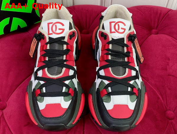 Dolce Gabbana Mixed Material Airmaster Sneakers in Multicolor for Men Replica