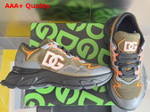 Dolce Gabbana Mixed Material Daymaster Sneakers in Green Replica