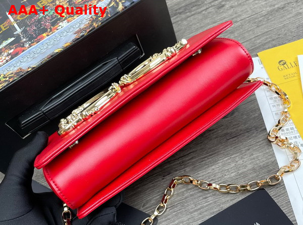 Dolce Gabbana Nappa Leather DG Girls Shoulder Bag in Red Replica