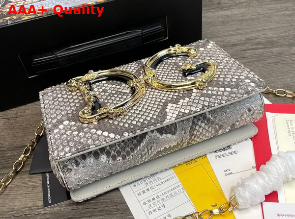 Dolce Gabbana Python Skin DG Girls Shoulder Bag Replica