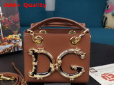 Dolce Gabbana Small DG Girls in Tan Calfskin Replica