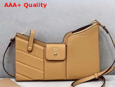 Fendi 3 Pocket Mini Bag in Beige Calf Leather Replica