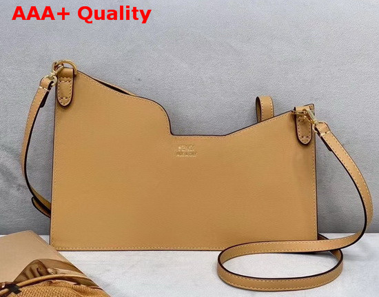 Fendi 3 Pocket Mini Bag in Beige Calf Leather Replica