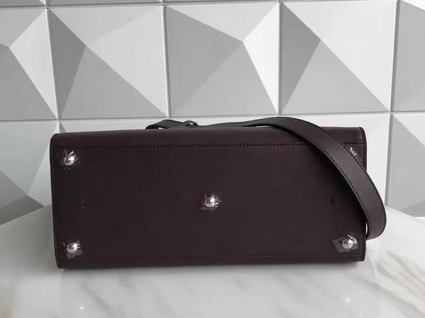 Fendi 3Jours Burgundy Leather Shopper Bag with Studs For Sale