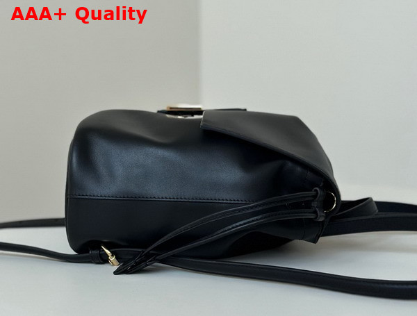 Fendi Backpack Black Leather Backpack Replica