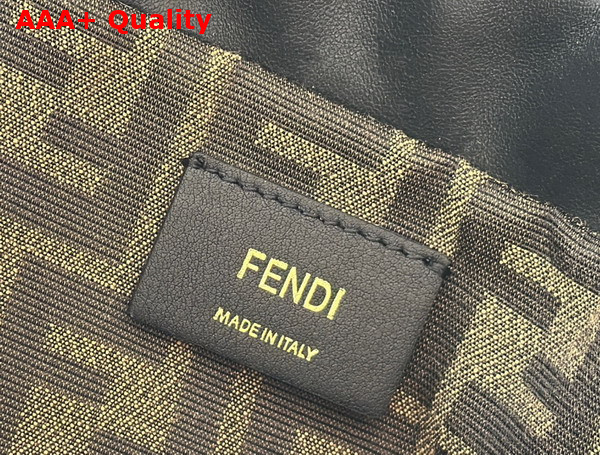 Fendi Backpack Black Leather Backpack Replica