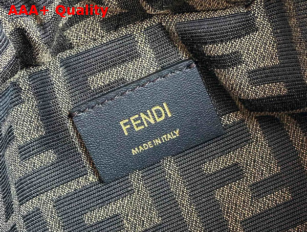 Fendi Backpack Brown FF Jacquard Fabric Backpack Replica