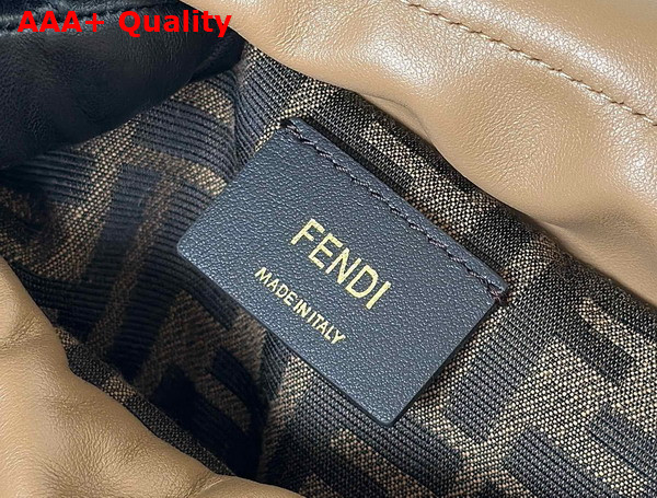 Fendi Backpack Cappuccino Brown Leather Backpack Replica