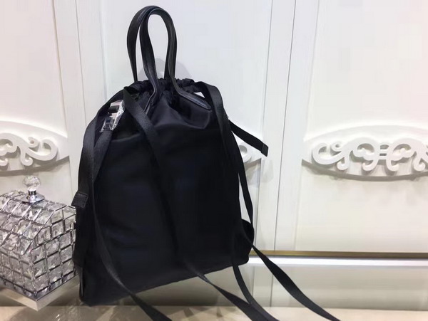 Fendi Backpack in Black Nylon and Leather For Sale