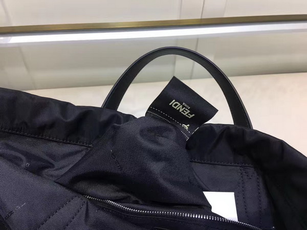 Fendi Backpack in Black Nylon and Leather For Sale