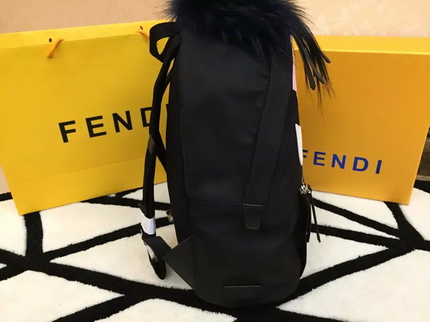 Fendi Bag Bugs Backpack Mini Black Nylon for Sale