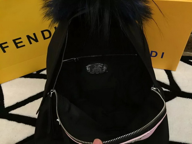 Fendi Bag Bugs Backpack Mini Black Nylon for Sale