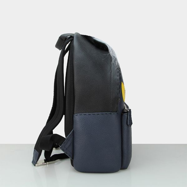 Fendi Bag Bugs Backpack in Blue Calfskin for Sale